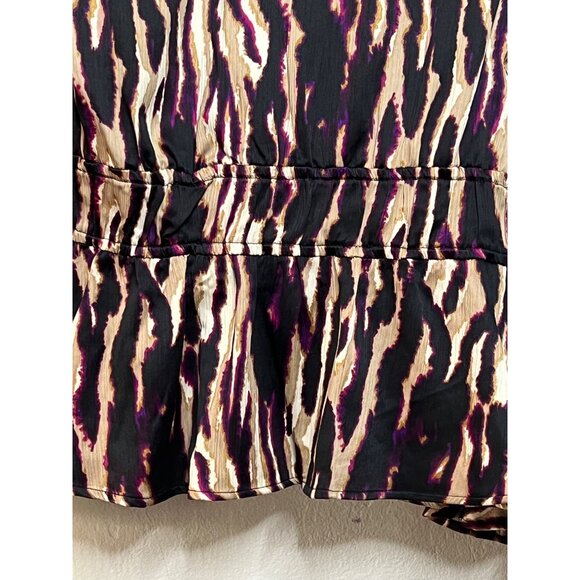 Sofia Jeans by Sofia Vergara Multi-colored Drape Knot Top NWT LARGE - Picture 10 of 16